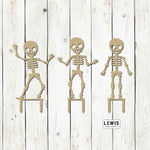 Skeleton Metal Yard Stakes Set - Napa Valley Wildflower Co.