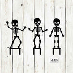 Skeleton Metal Yard Stakes Set - Napa Valley Wildflower Co.
