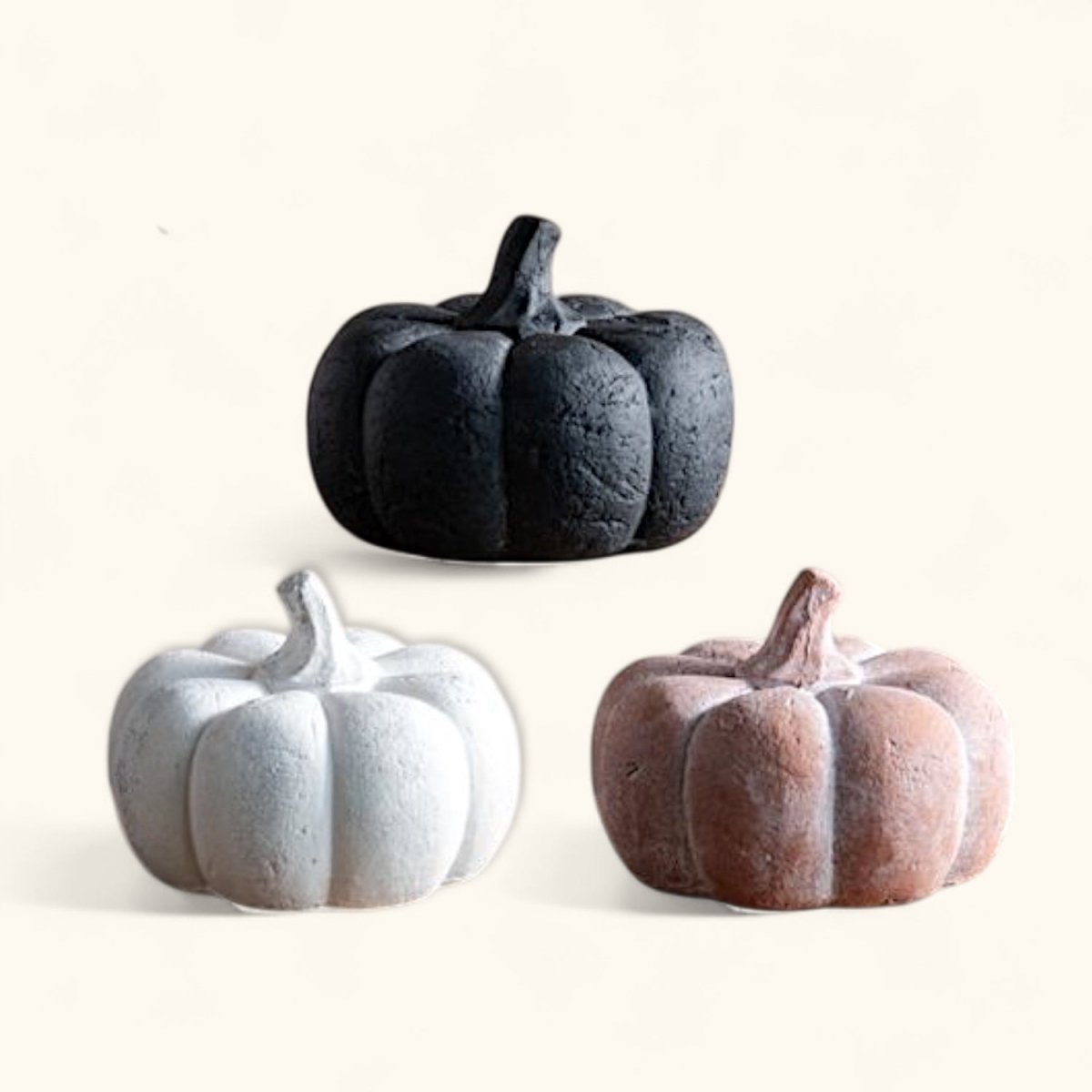 Small Terracotta Pumpkins | 3 Colors - Napa Valley Wildflower Co.
