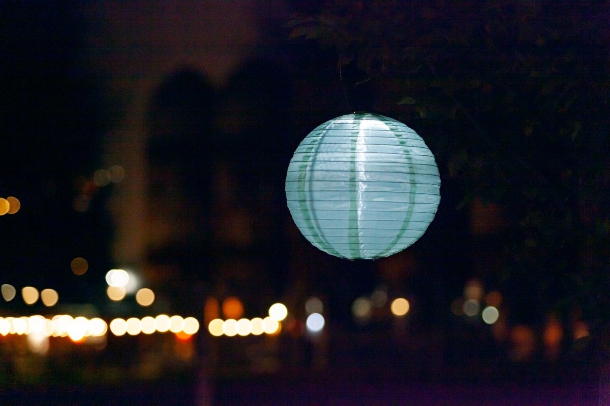 Soji Festival 12" Round Solar Lantern - Napa Valley Wildflower Co.