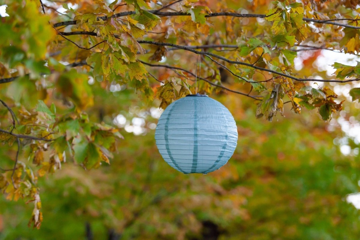 Soji Festival 12" Round Solar Lantern - Napa Valley Wildflower Co.