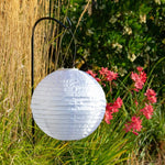 Soji Festival 12" Round Solar Lantern - Napa Valley Wildflower Co.