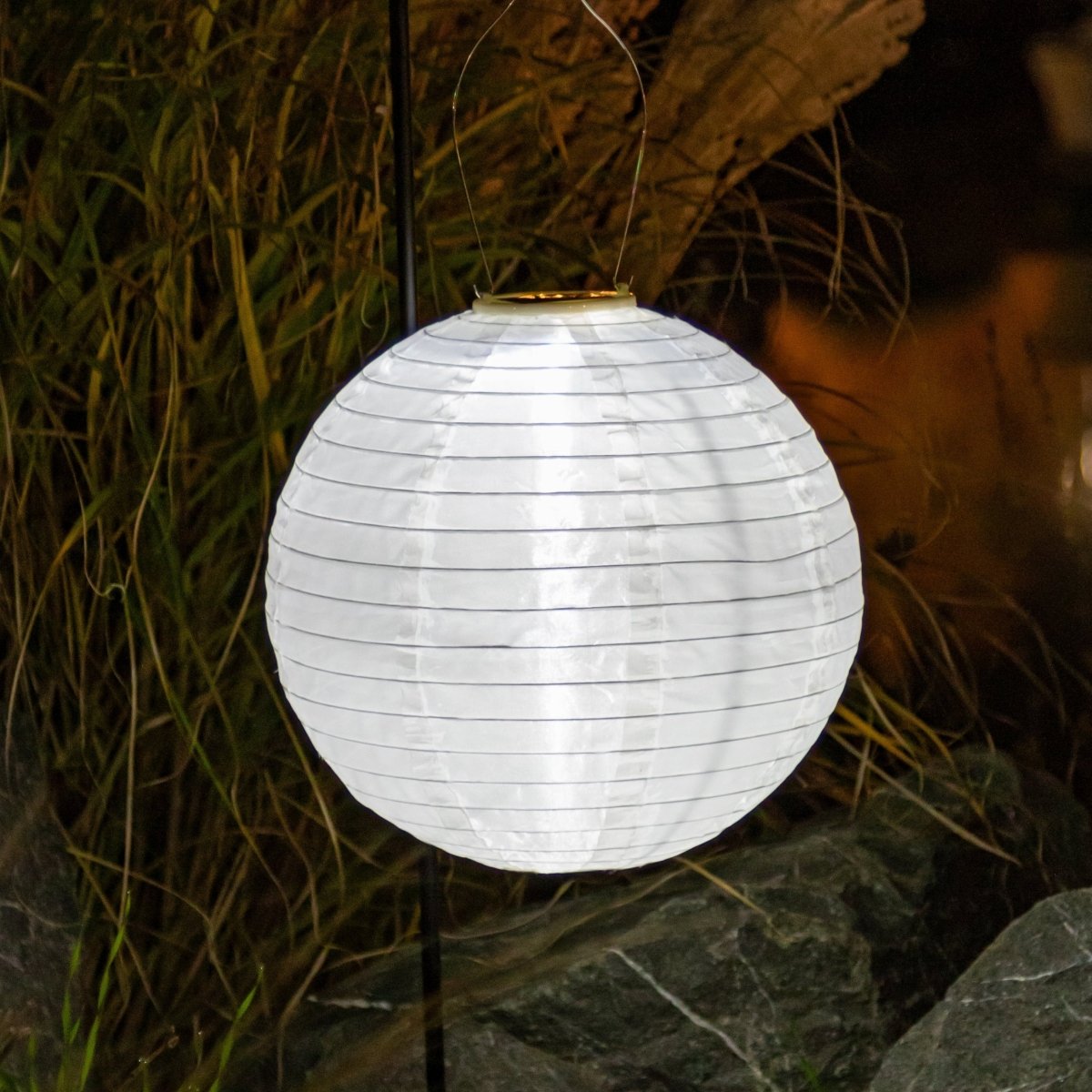 Soji Festival 12" Round Solar Lantern - Napa Valley Wildflower Co.