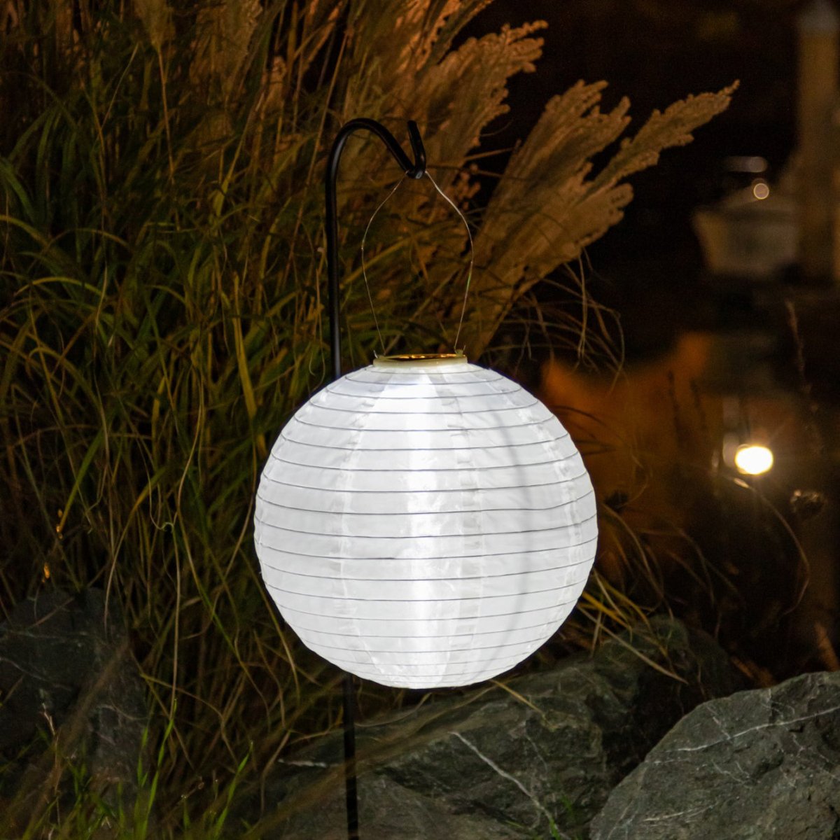 Soji™ Original 12" Round Solar Lantern – Classic White - Napa Valley Wildflower Co.