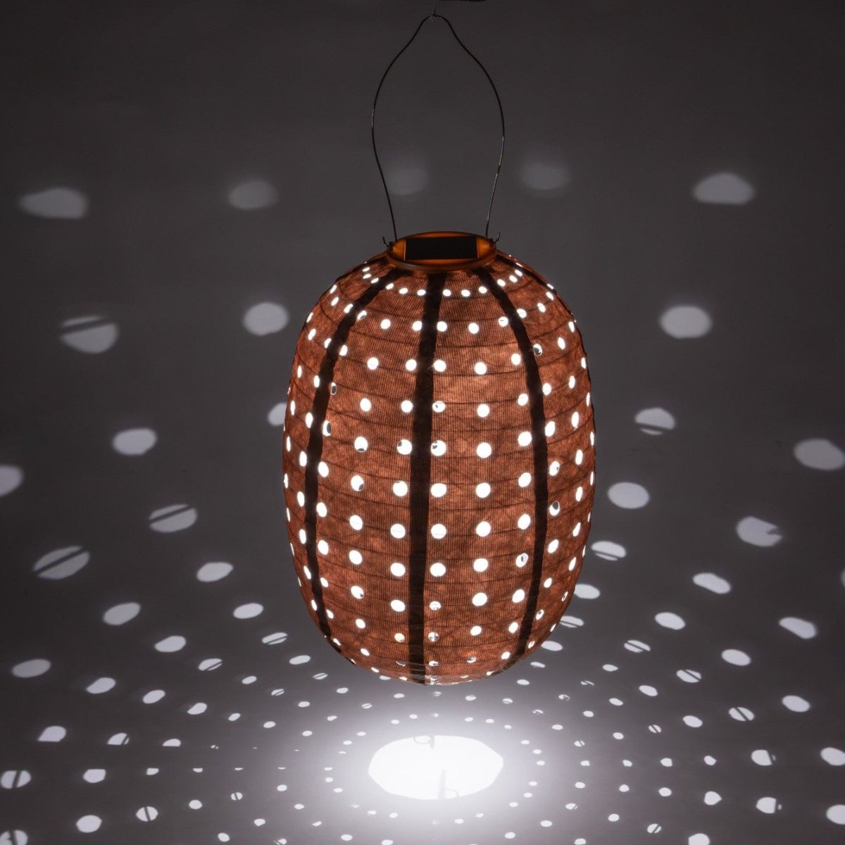 Soji Stella - Barrel Swiss Dot - 14" Solar Lantern - Napa Valley Wildflower Co.