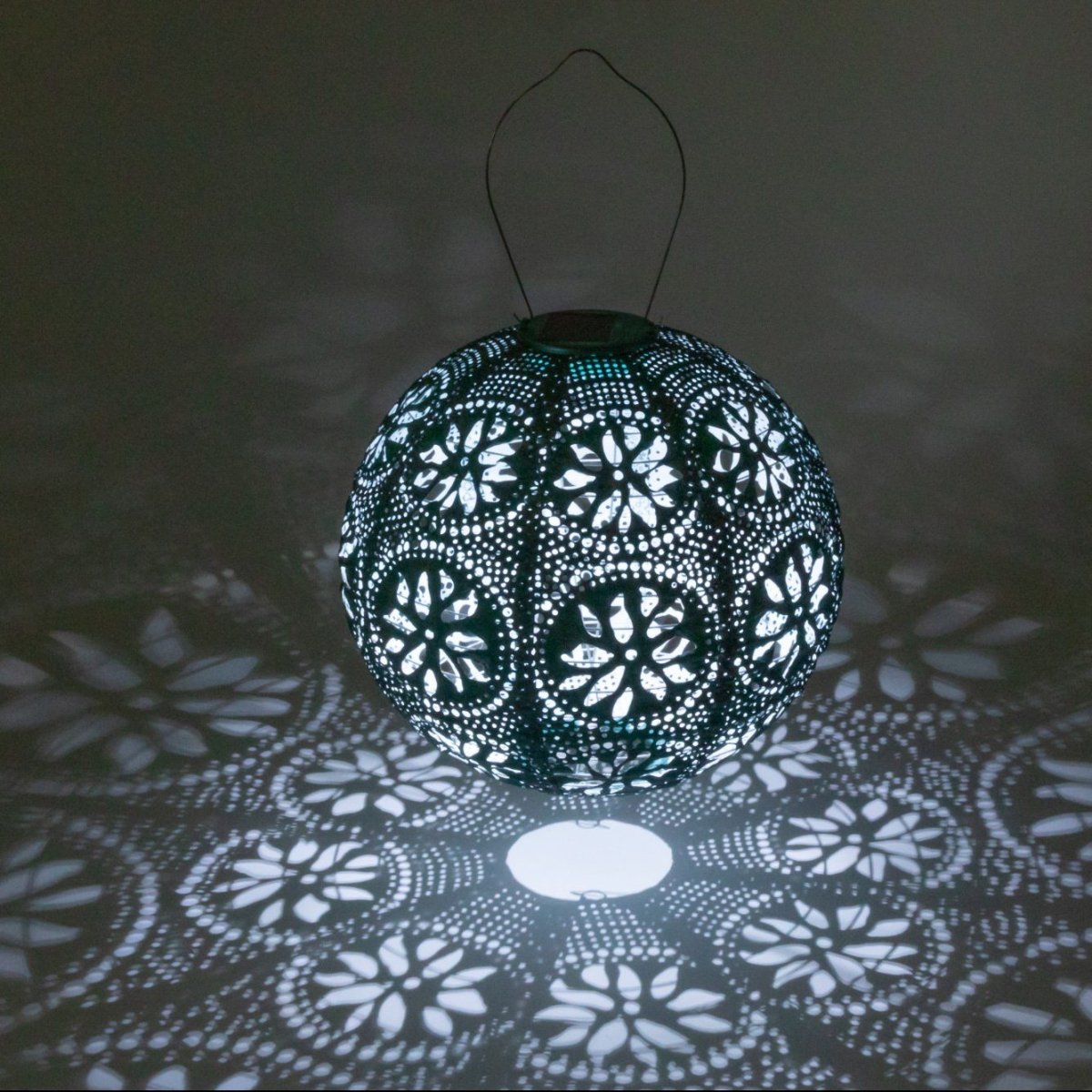 Soji™ Stella Boho Globe 12" Solar Lantern - Napa Valley Wildflower Co.
