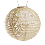 Soji™ Stella Boho Globe 12" Solar Lantern - Napa Valley Wildflower Co.