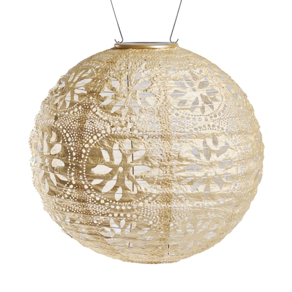 Soji™ Stella Boho Globe 12" Solar Lantern - Napa Valley Wildflower Co.