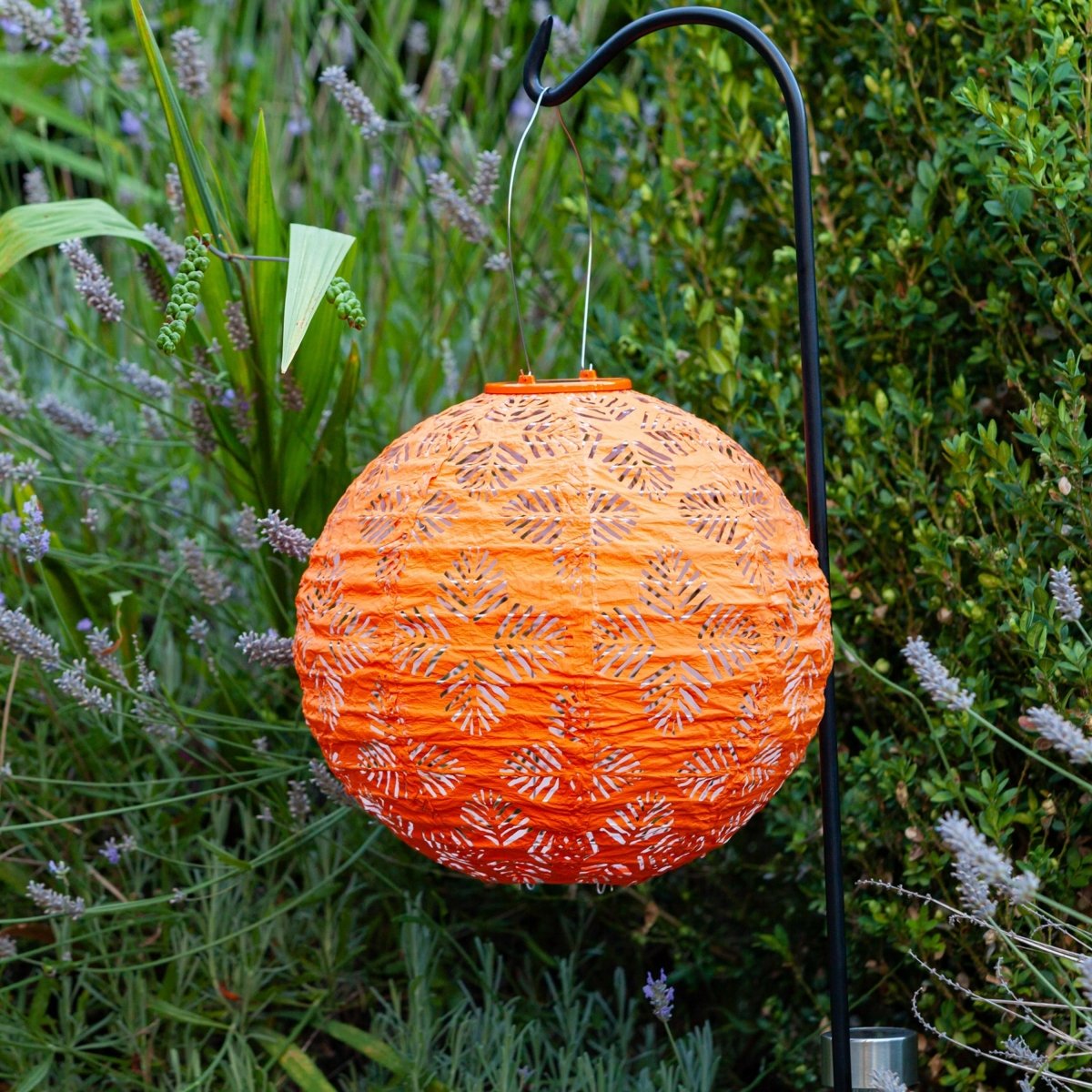 Soji Stella - Brights Geo Palm - 12" Solar Lantern - Napa Valley Wildflower Co.