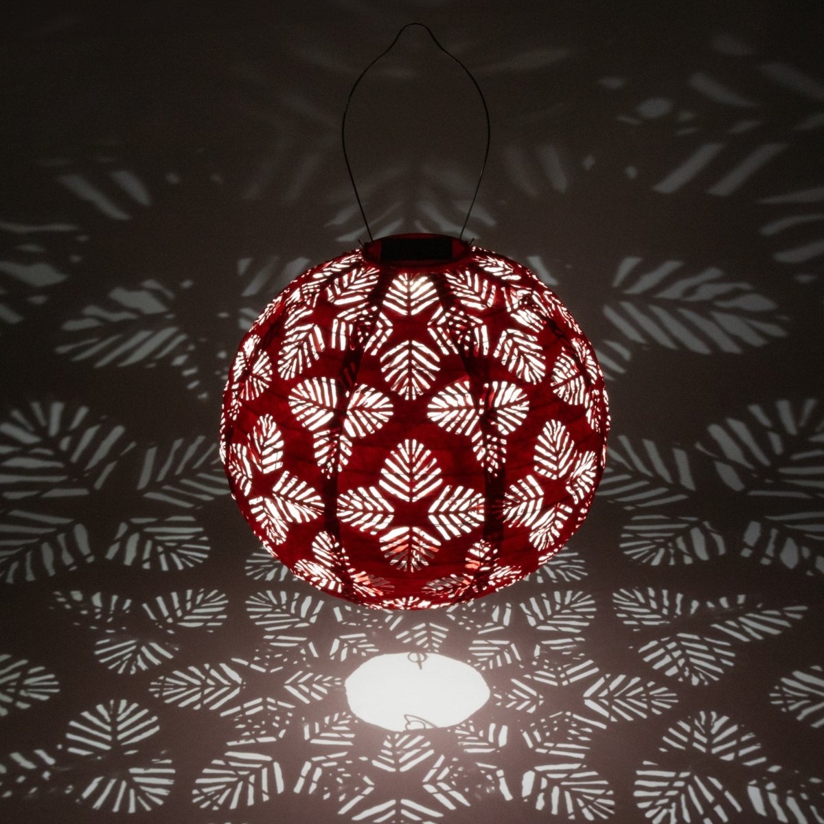 Soji Stella - Brights Geo Palm - 12" Solar Lantern - Napa Valley Wildflower Co.