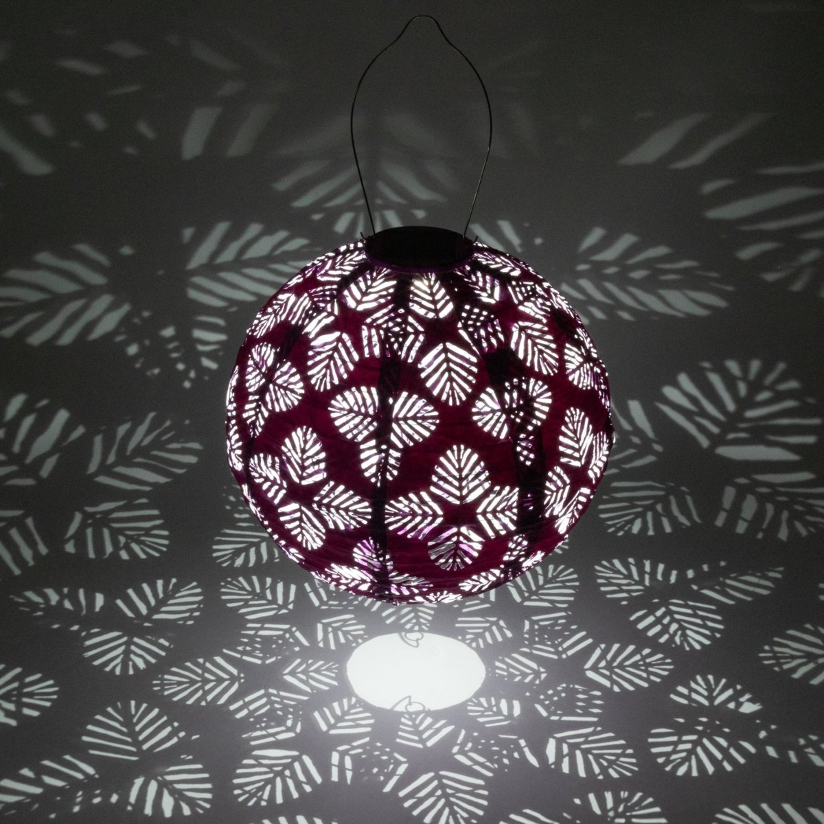 Soji Stella - Brights Geo Palm - 12" Solar Lantern - Napa Valley Wildflower Co.