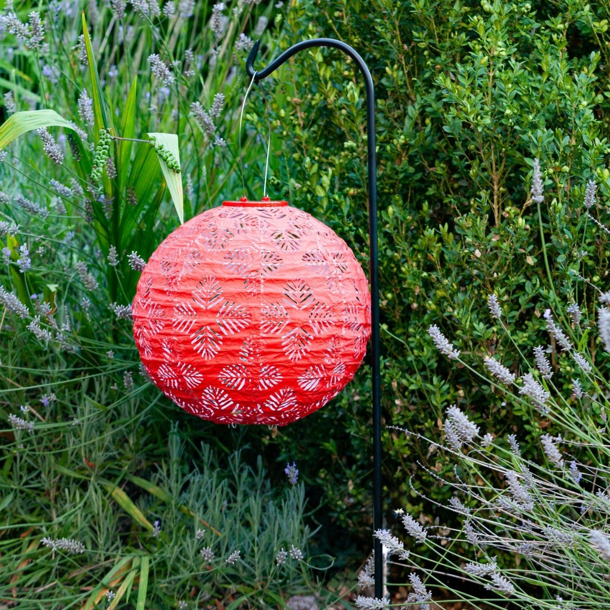 Soji Stella - Brights Geo Palm - 12" Solar Lantern - Napa Valley Wildflower Co.