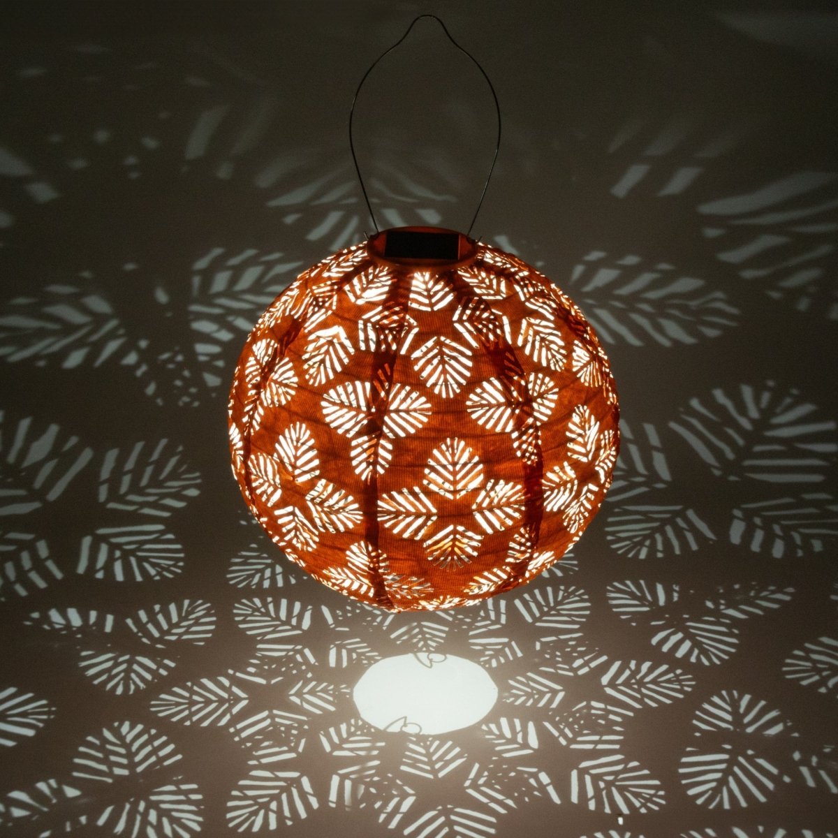 Soji Stella - Brights Geo Palm - 12" Solar Lantern - Napa Valley Wildflower Co.