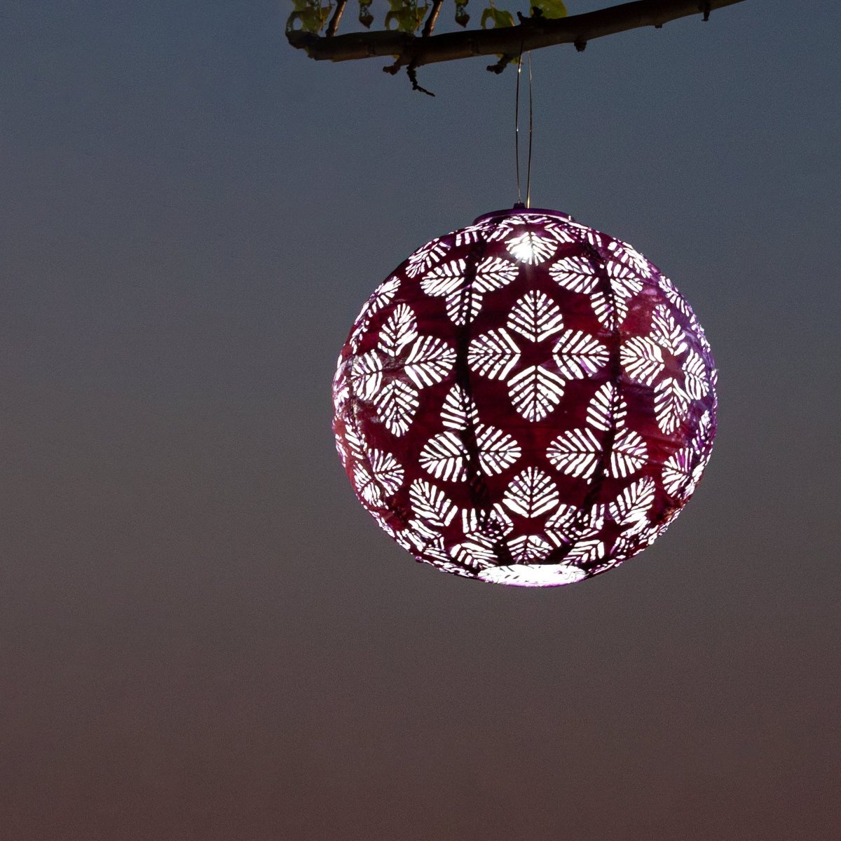 Soji Stella - Brights Geo Palm - 12" Solar Lantern - Napa Valley Wildflower Co.