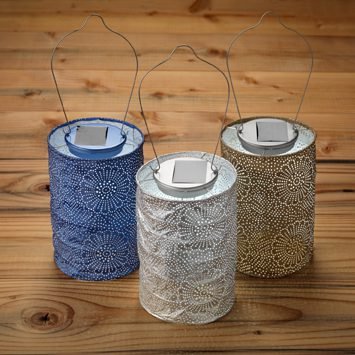 Soji™ Stella Cylinder 7.5" Solar Lantern - Napa Valley Wildflower Co.