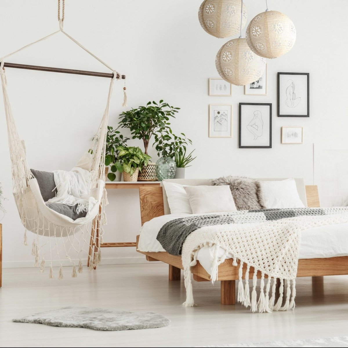 Soji™ Stella Nova Boho Pearl 18" Pendant Lamp - Napa Valley Wildflower Co.