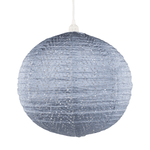Soji™ Stella Nova Chevron Metallic Blue 18" Pendant Lamp - Napa Valley Wildflower Co.