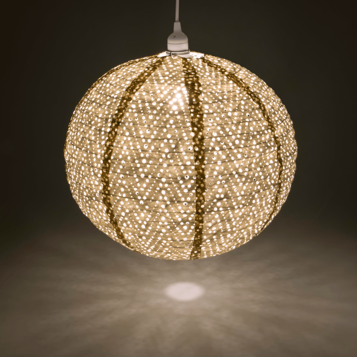 Soji™ Stella Nova Chevron Pearl 18" Pendant Lamp - Napa Valley Wildflower Co.