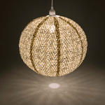 Soji™ Stella Nova Chevron Pearl 18" Pendant Lamp - Napa Valley Wildflower Co.