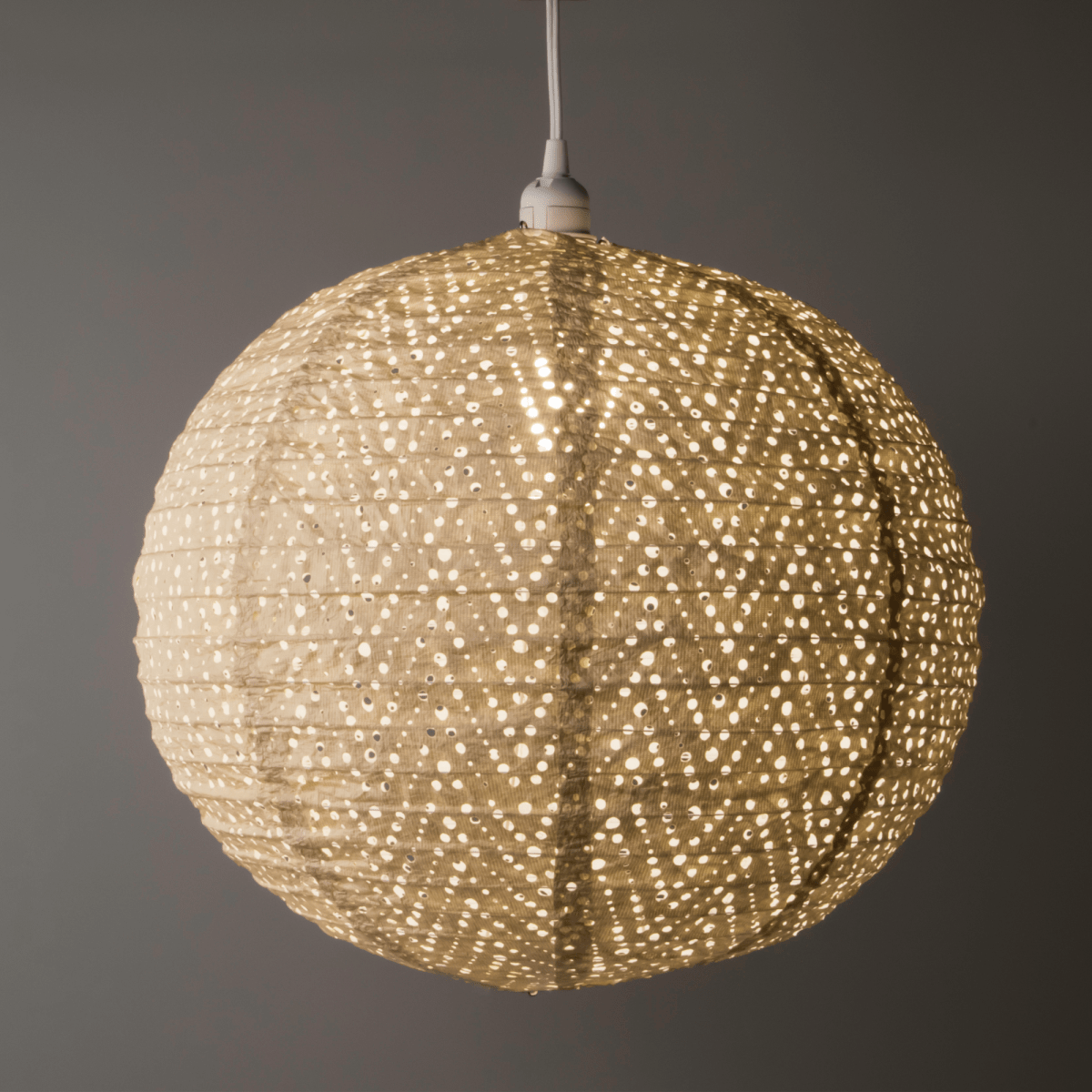 Soji™ Stella Nova Chevron Pearl 18" Pendant Lamp - Napa Valley Wildflower Co.