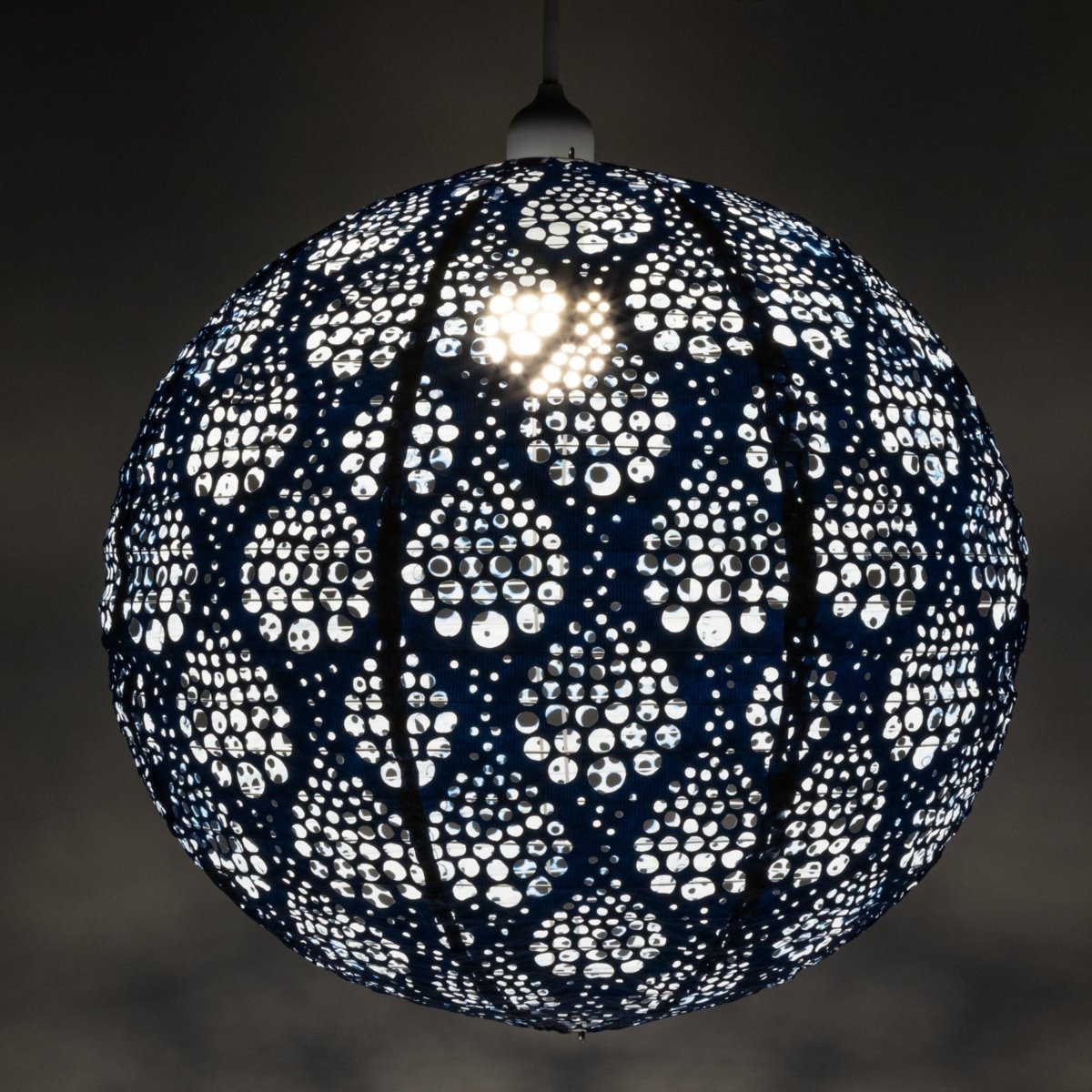Soji Stella Nova Dewdrop Marine - 18" Indoor / Outdoor Pendant Lamp (120V) - Napa Valley Wildflower Co.