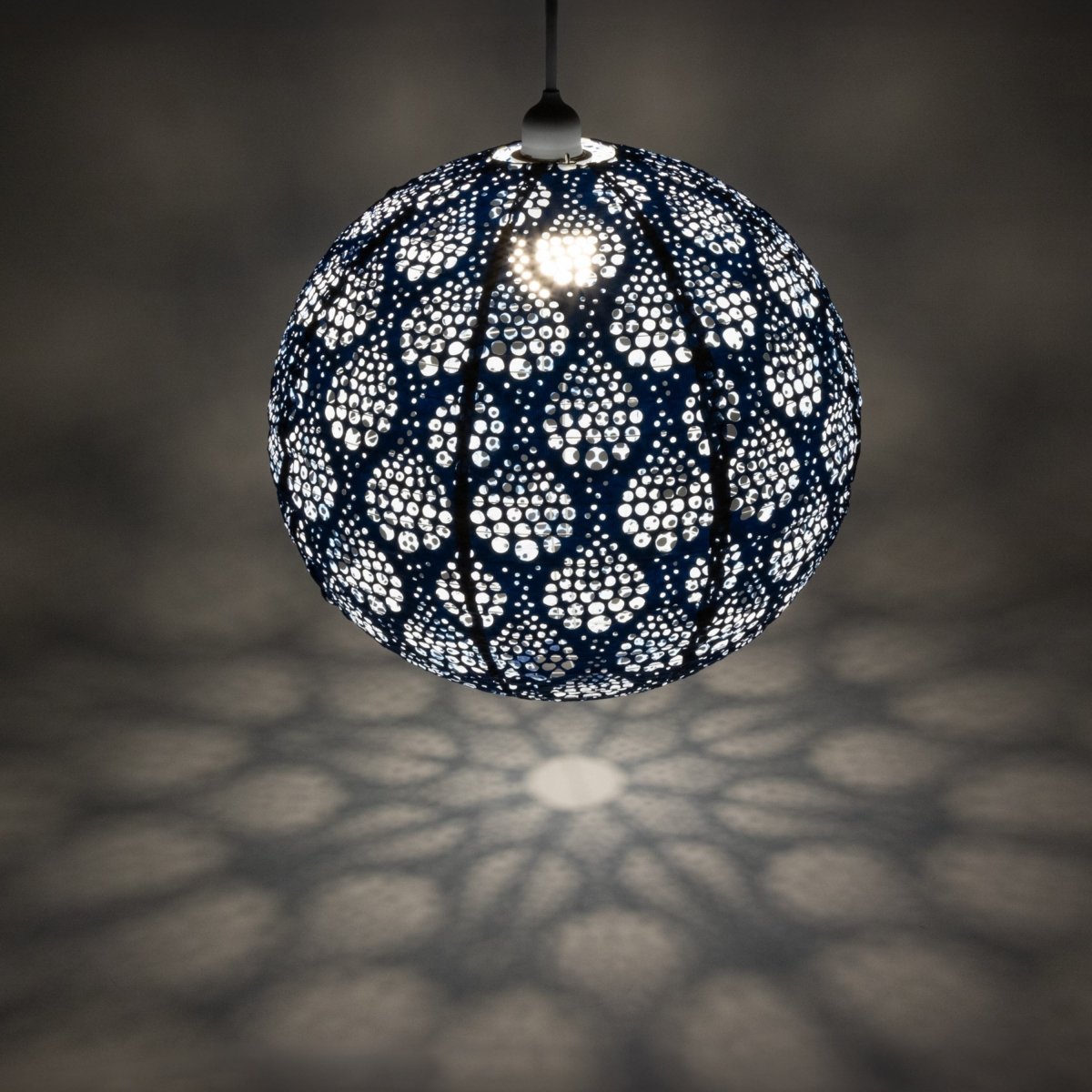Soji Stella Nova Dewdrop Marine - 18" Indoor / Outdoor Pendant Lamp (120V) - Napa Valley Wildflower Co.