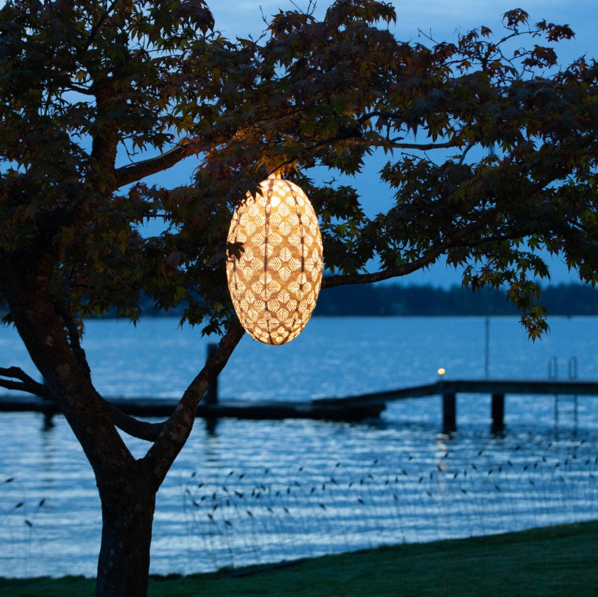 Soji™ Stella Nova Geo Palm Pod 22" Pendant Lamp - Napa Valley Wildflower Co.