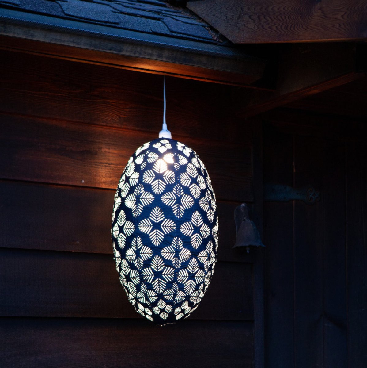 Soji™ Stella Nova Geo Palm Pod 22" Pendant Lamp - Napa Valley Wildflower Co.