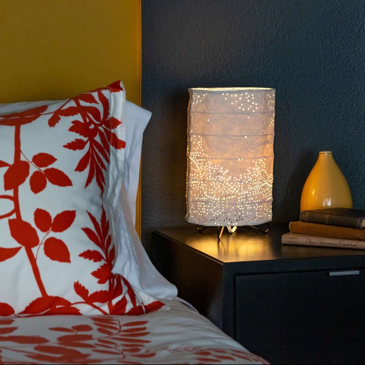 Soji Stella Solace Cylinder Northwest Table Lamp (120V - Indoor use only) - Napa Valley Wildflower Co.