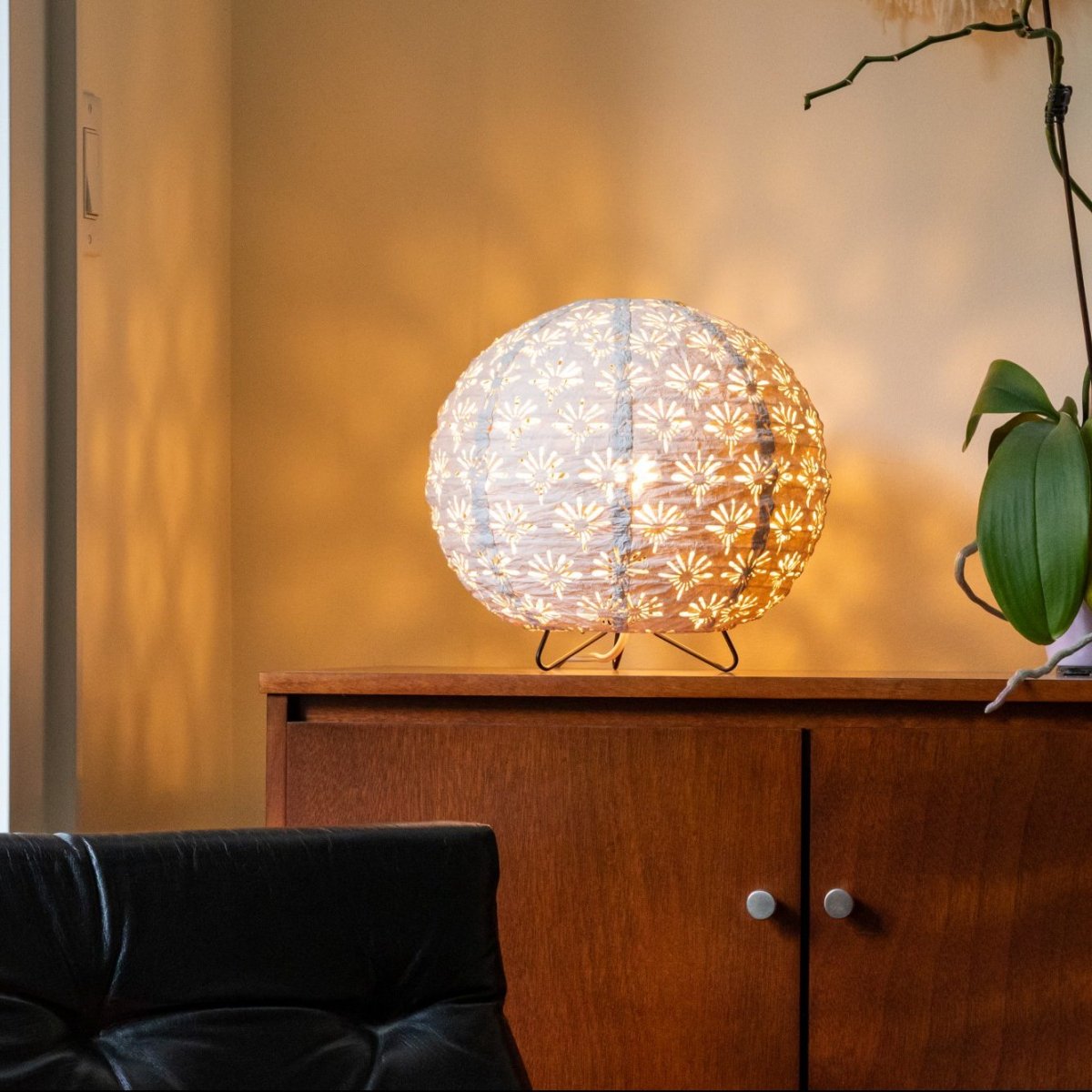 Soji Stella Solace Globe Deco Table Lamp (120V - Indoor use only) - Napa Valley Wildflower Co.