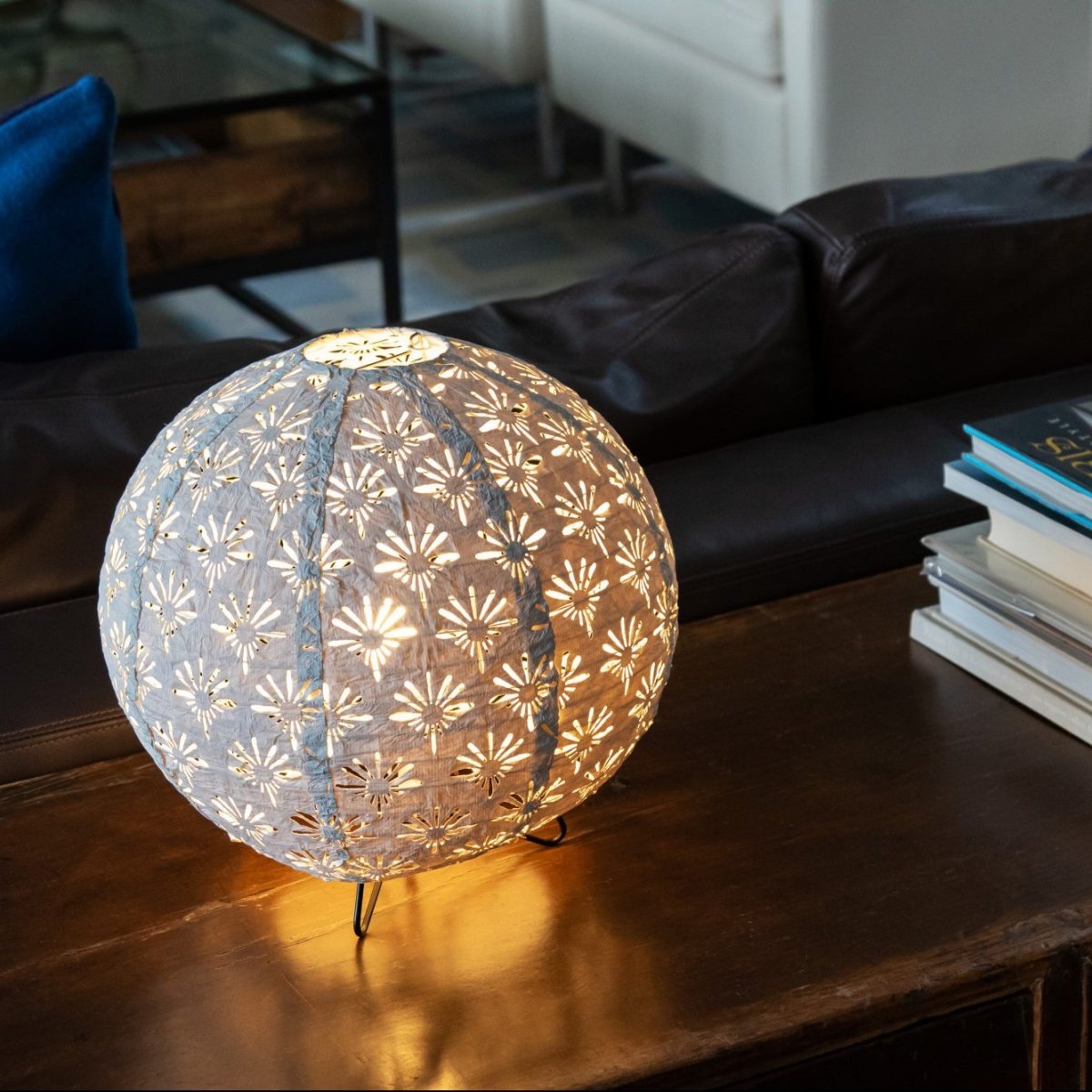 Soji Stella Solace Globe Deco Table Lamp (120V - Indoor use only) - Napa Valley Wildflower Co.