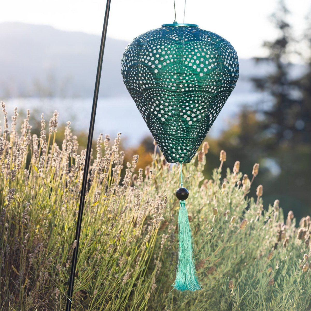 Soji Stella - Tassel Balloon - 10" Solar Lantern - Napa Valley Wildflower Co.