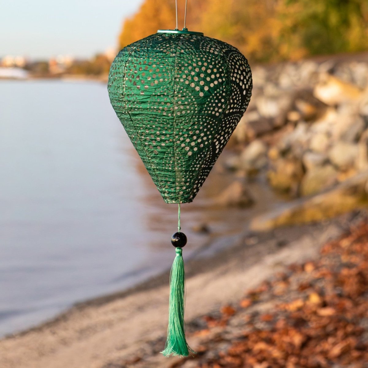 Soji Stella - Tassel Balloon - 10" Solar Lantern - Napa Valley Wildflower Co.