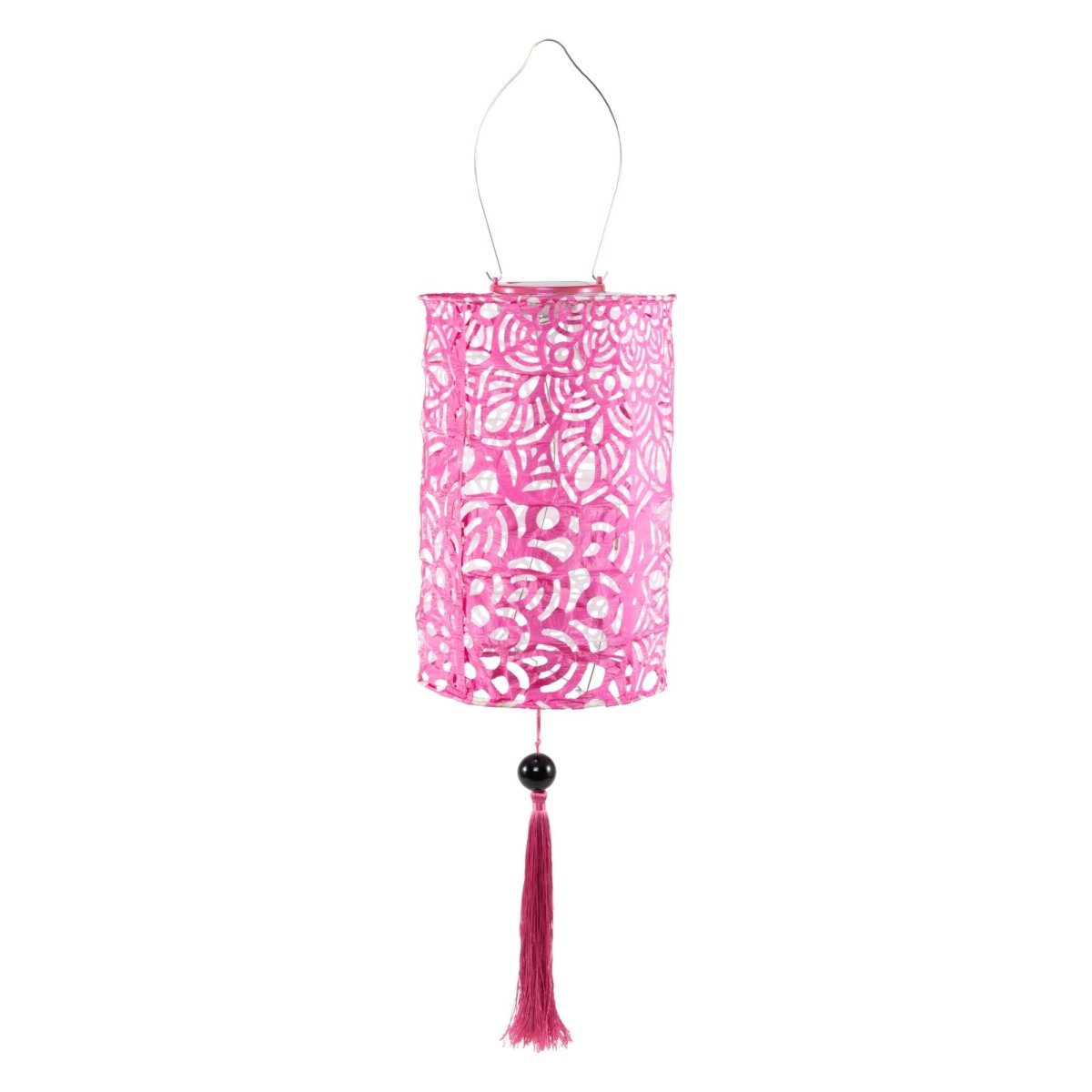 Soji Stella - Tassel Cylinder - 7.5" Solar Lantern - Napa Valley Wildflower Co.