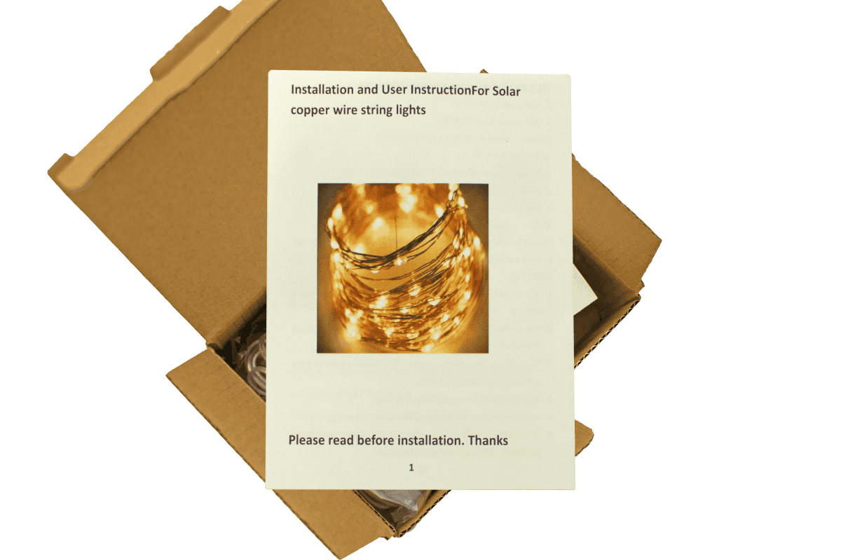 Solar Powered Outdoor Fairy String Lights (100 LED) - Napa Valley Wildflower Co.