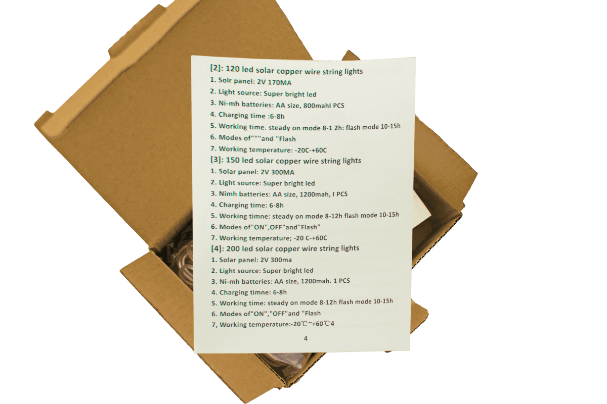 Solar Powered Outdoor Fairy String Lights (100 LED) - Napa Valley Wildflower Co.