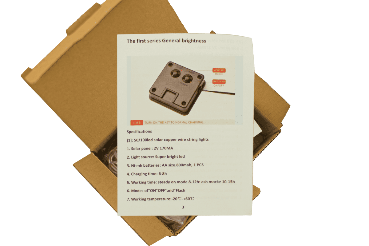 Solar Powered Outdoor Fairy String Lights (100 LED) - Napa Valley Wildflower Co.