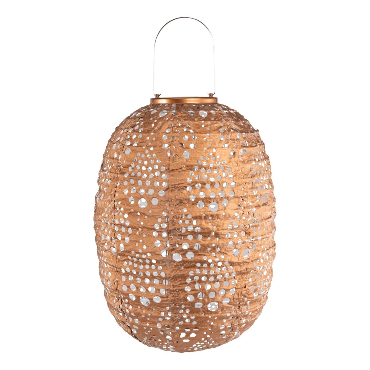 Stella Luxe Barrel Dewdrop Copper LED Lantern (Battery Powered) - Napa Valley Wildflower Co.