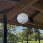Stella Luxe™ Globe Chantilly Lace Porcelain LED Lantern - Napa Valley Wildflower Co.