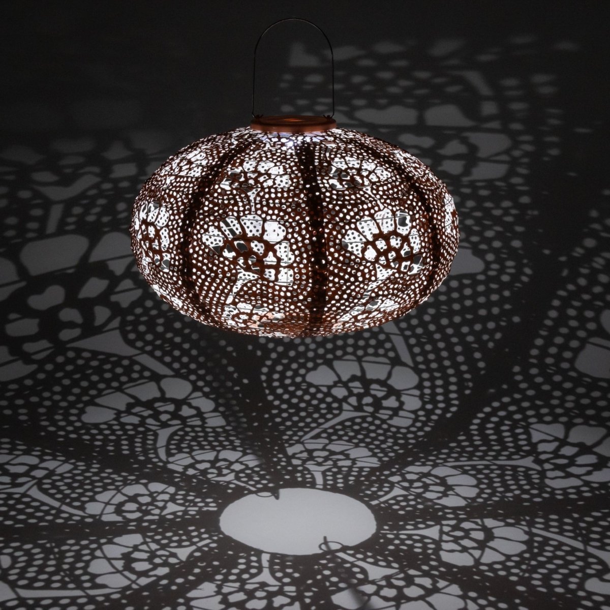 Stella Luxe Oval Yarrow Clay LED Lantern (Battery Powered) - Napa Valley Wildflower Co.
