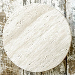 Stone Top Wood Round Decorative Risers, Set of Two - Napa Valley Wildflower Co.