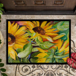 Sunflower Print Doormat 24x36 - Napa Valley Wildflower Co.