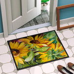 Sunflower Print Doormat 24x36 - Napa Valley Wildflower Co.