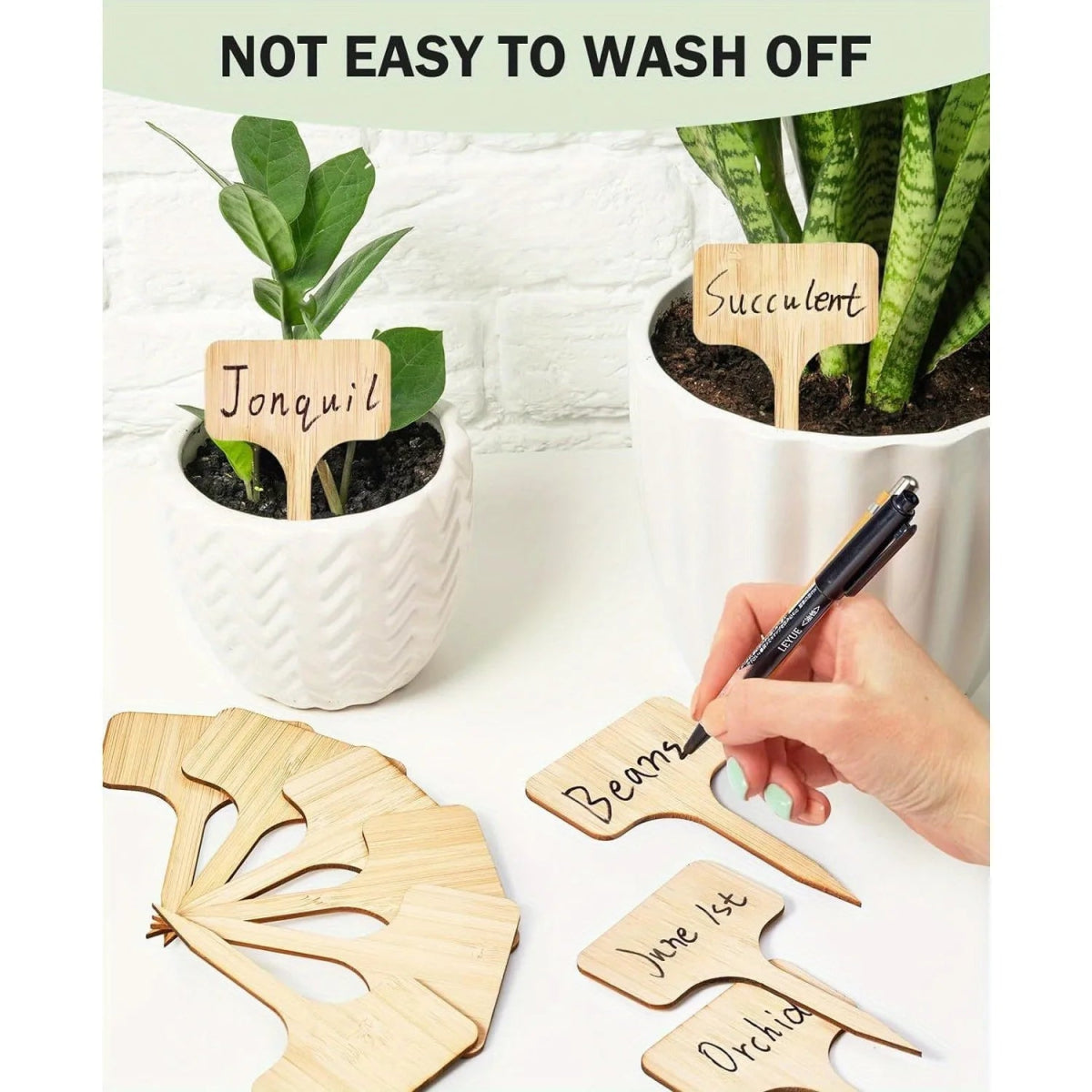 T - Type Bamboo Plant Label Stakes - Napa Valley Wildflower Co.