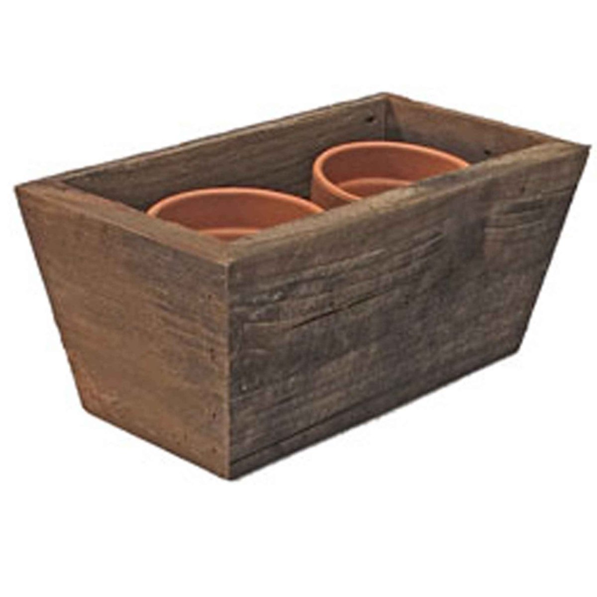 Tapered Wooden Planter Box | Handmade - Napa Valley Wildflower Co.