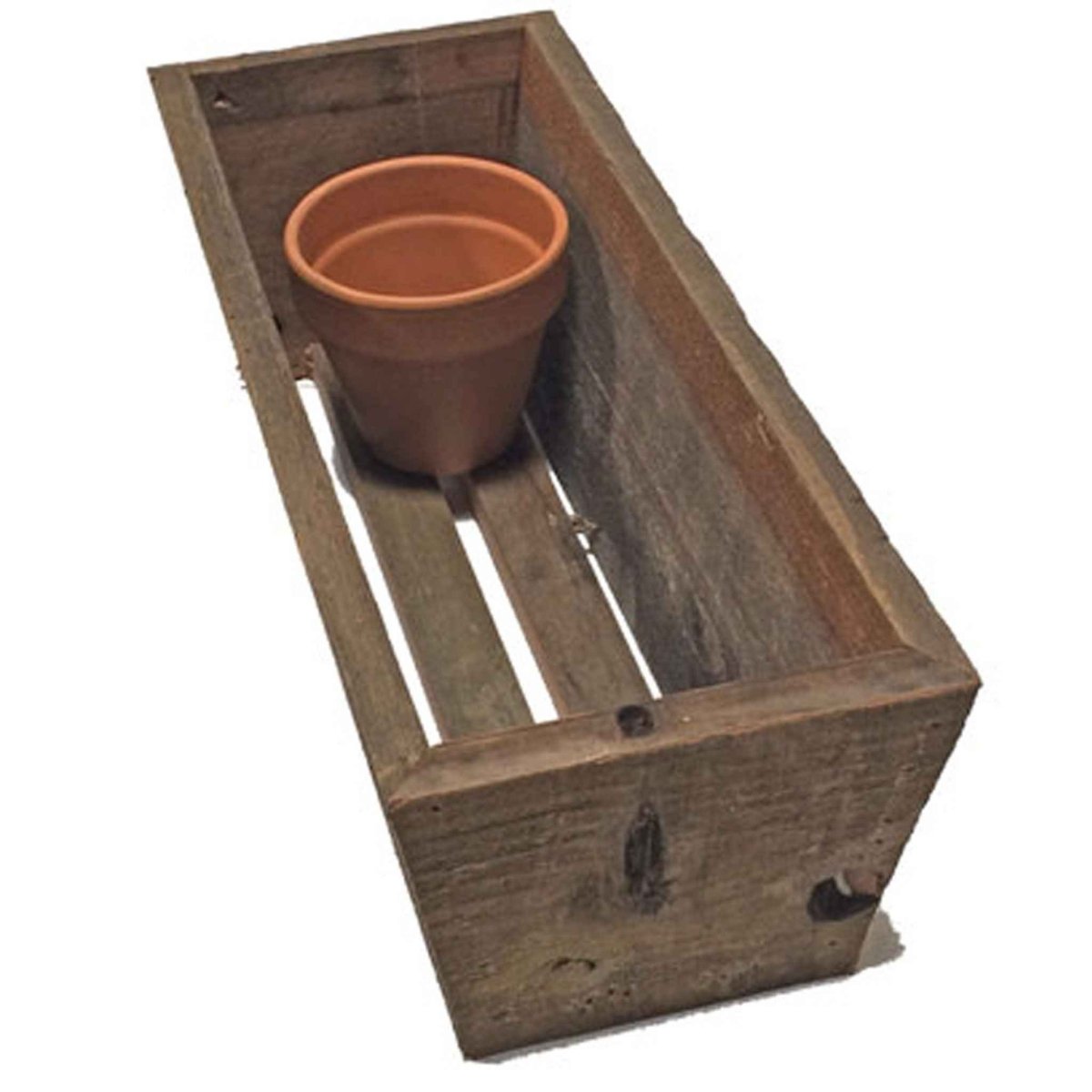 Tapered Wooden Planter Box | Handmade - Napa Valley Wildflower Co.