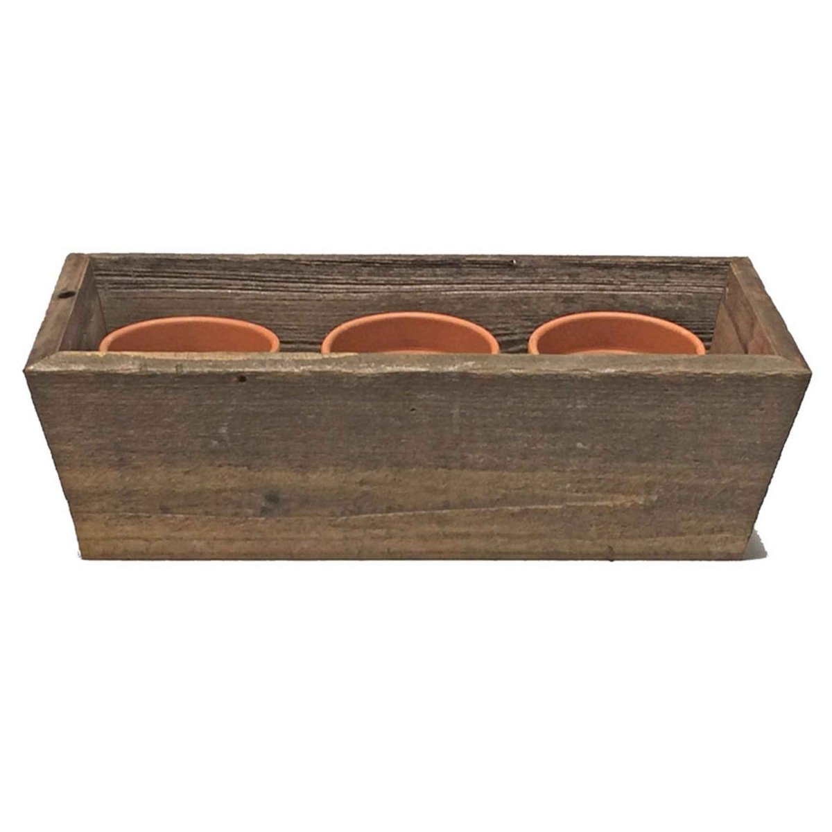 Tapered Wooden Planter Box | Handmade - Napa Valley Wildflower Co.
