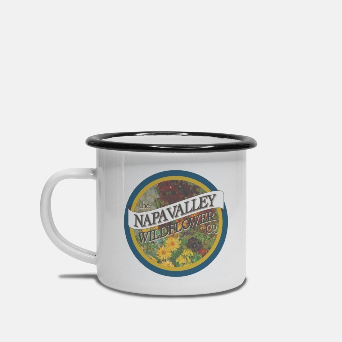 The Classic Camp Mug | 10 oz. (Black Rim) - Napa Valley Wildflower Co.