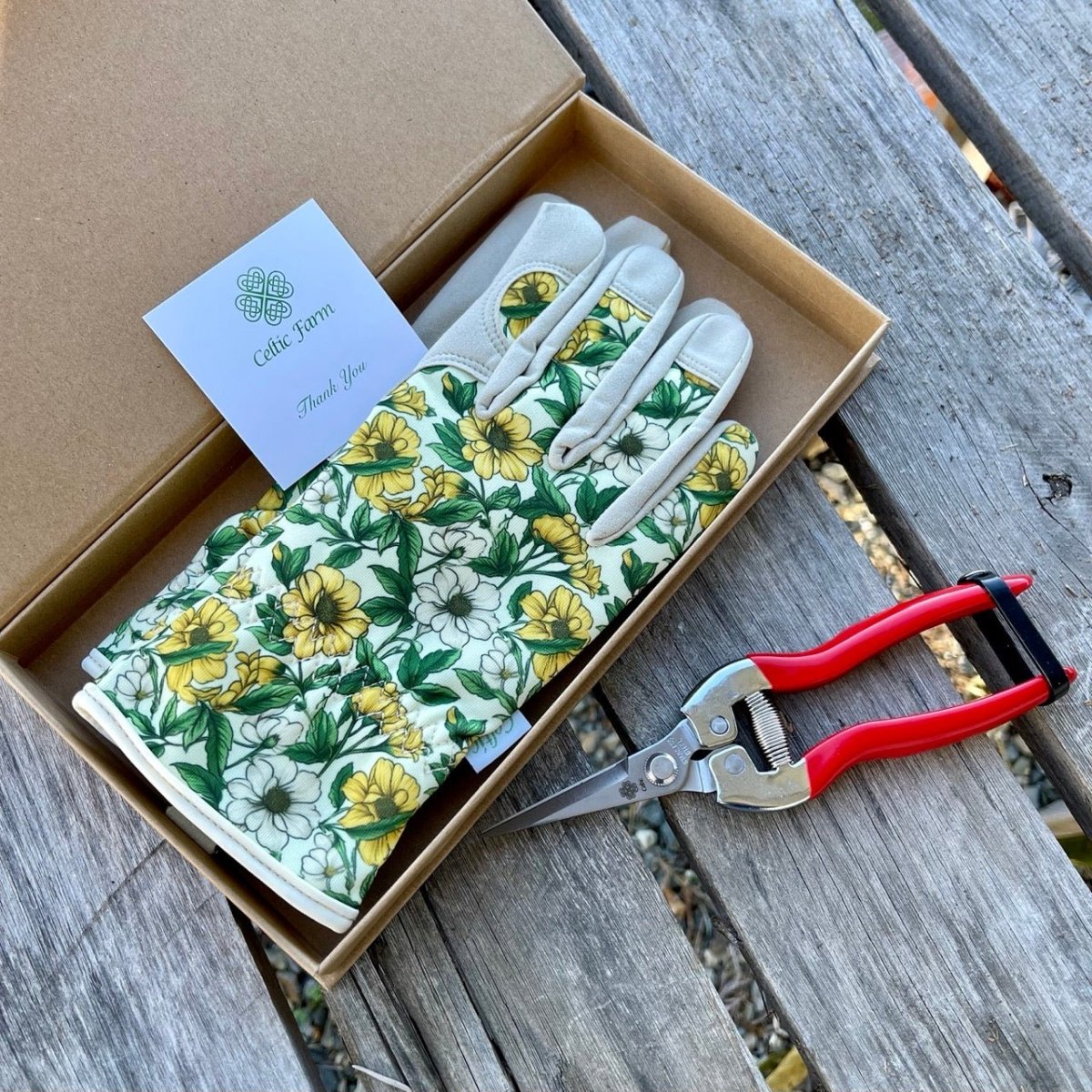 The Gardener's Snips & Gloves Gift Set - Napa Valley Wildflower Co.