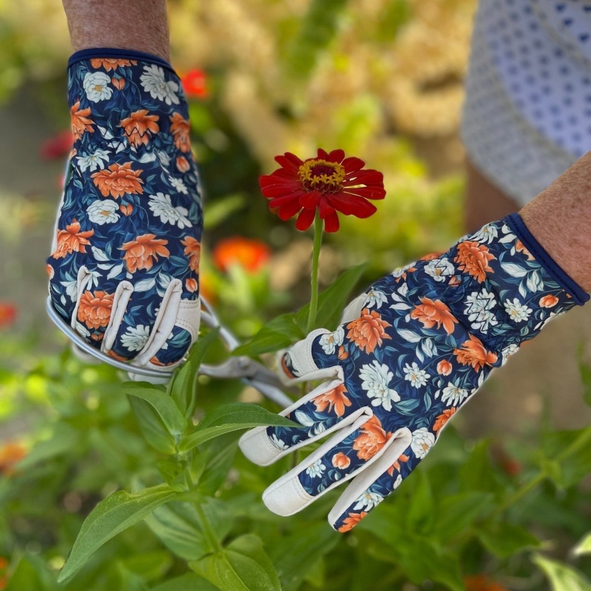 "The Olivia" Floral Gardening Gloves - Napa Valley Wildflower Co.